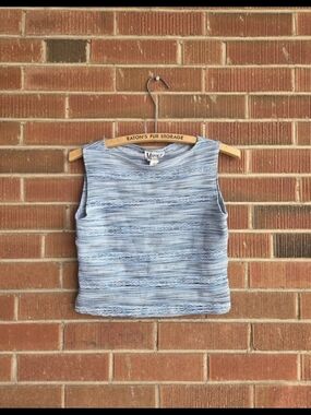 True Vintage 90s/Y2K M Basics Boat Neck Tank Top by Mariposa